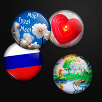 праздничные значки